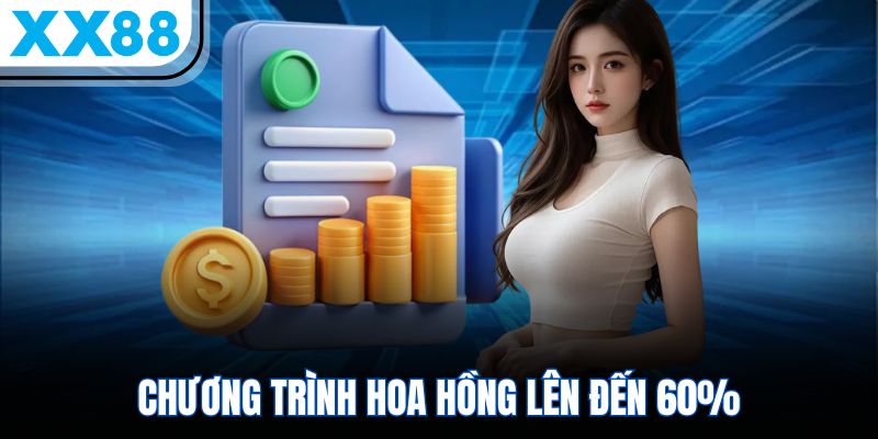 Chương trình hoa hồng lên đến 60%